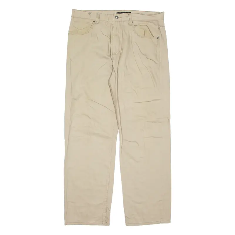 CALVIN KLEIN JEANS Mens Trousers Beige Regular Straight W34 L30