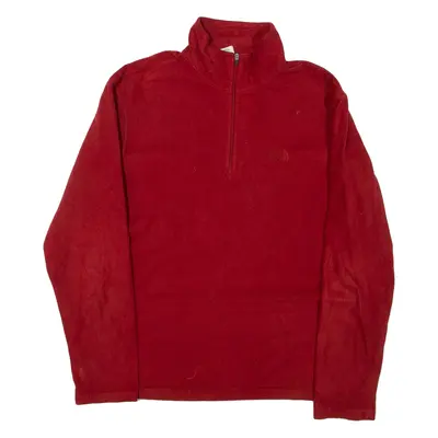 THE NORTH FACE Pullover Mens Fleece Jacket Red M