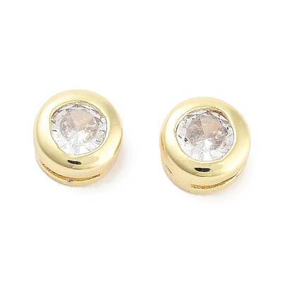 Brass with Single Cubic Zirconia Slide Charms
