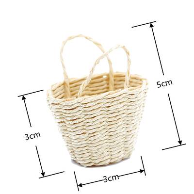 Mini Rattan Bamboo Baskets