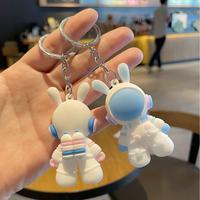 Cartoon Space Astronaut Keychain Cute Pendant Hanging Ornament Backpack Decoration Gift Personalized Mini