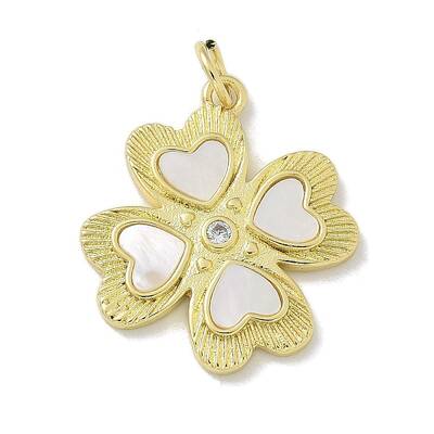 Brass Micro Pave Cubic Zirconia Pendants