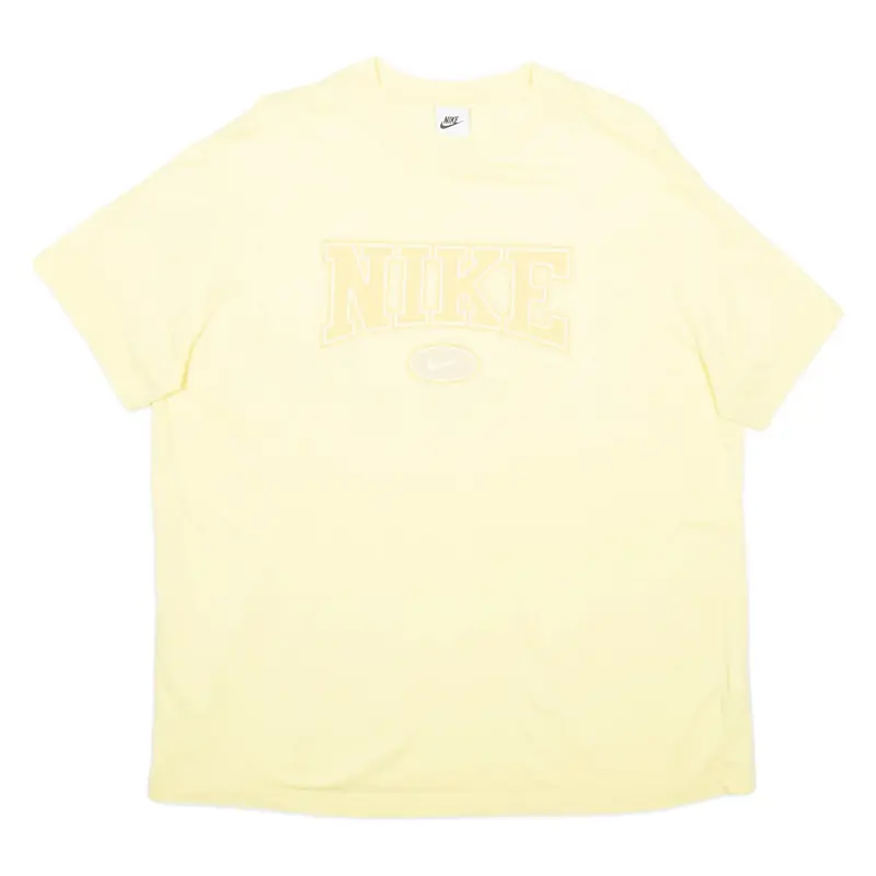 NIKE Mens T-Shirt Yellow L
