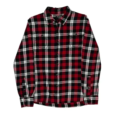 True Religion Checked Flannel Shirt - Large Red Cotton