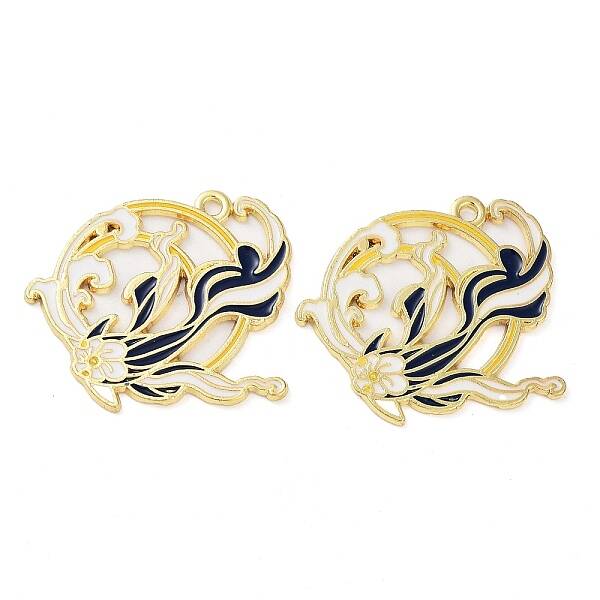 Rack Plating Alloy Enamel Pendants
