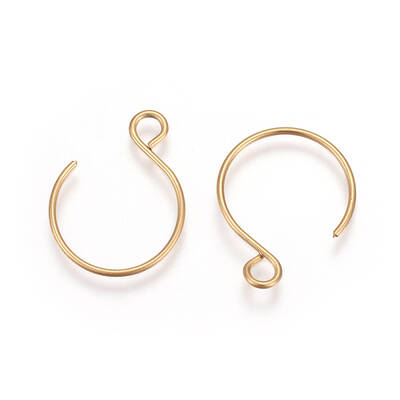 Ion Plating(IP) 304 Stainless Steel Earring Hooks