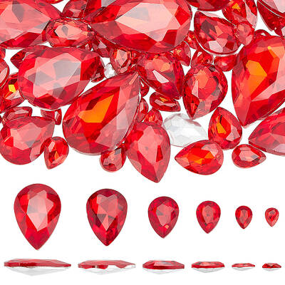 94Pcs Glass Rhinestone Cabochons