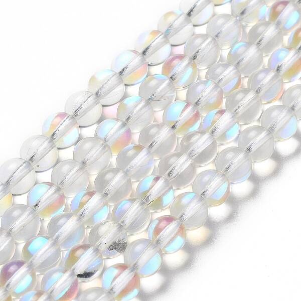 Synthetic Moonstone Beads Strands