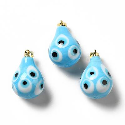 Handmade Evil Eye Lampwork Pendants