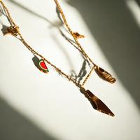 Palestine Charm Necklace, Stainless Steel, Palestinian Pride