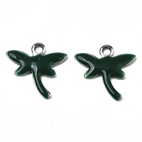 201 Stainless Steel Enamel Charms