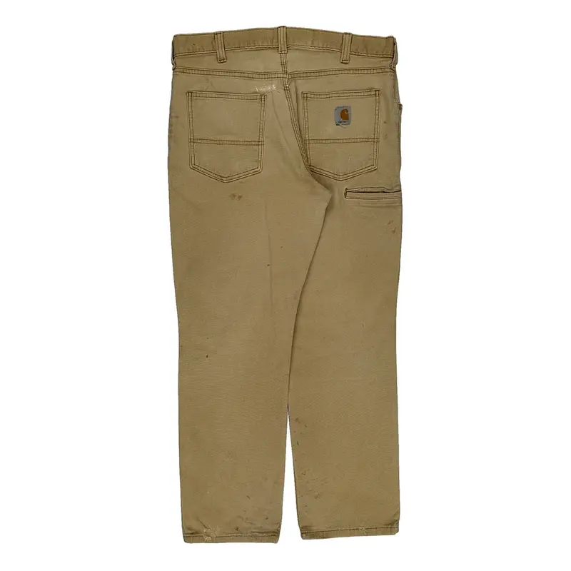 Carhartt Trousers - 34W 29L Beige Cotton Blend
