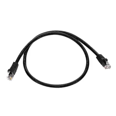 3419 Monoprice Cat6 Ethernet Patch Cable Snagless RJ45 Stranded 550MHz UTP Pure Bare Copper Wire 24AWG 2ft Black