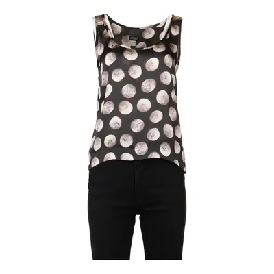 Armani Jeans Polka Dot Blouse - Small Black Viscose