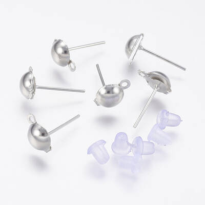 Iron Stud Earring Findings