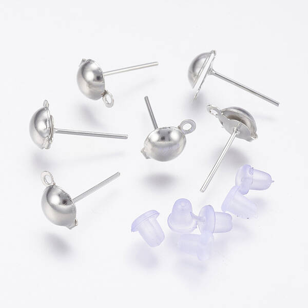Iron Stud Earring Findings