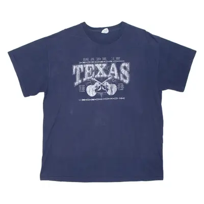 PRO WEIGHT Made In Texas Mens T-Shirt Blue L