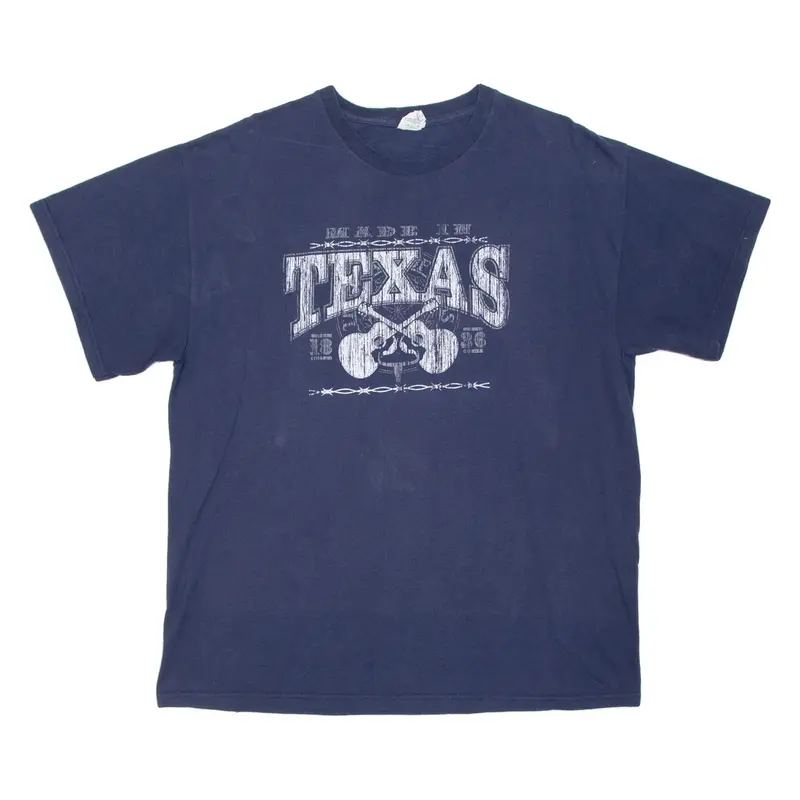 PRO WEIGHT Made In Texas Mens T-Shirt Blue L