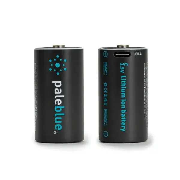 Rechargeable C Batteries with USB-C | Size: 2 Pack