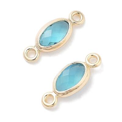 Brass Glass Connector Charms
