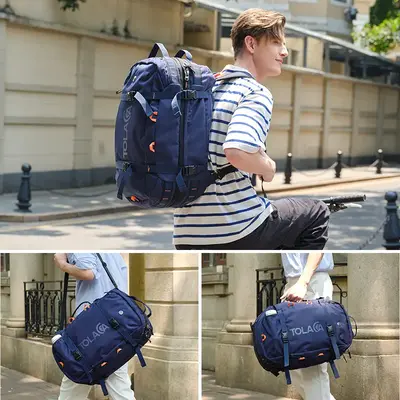 TOLACCEA Travel Essential 40L-50L Expandable Flight Approved Backpack - TSA Friendly Carry On Laptop Bag Fits 15.6\