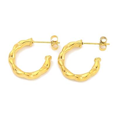 Ion Plating(IP) 304 Stainless Steel Stud Earrings