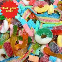 Sweet Gummy Variety Mix - Candy Snack! - Sweet and Tangy Flavors! - Choose your own size & mix!