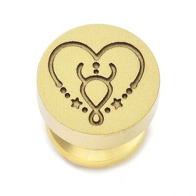 Constellation Golden Tone Wax Seal Brass Stamp Heads