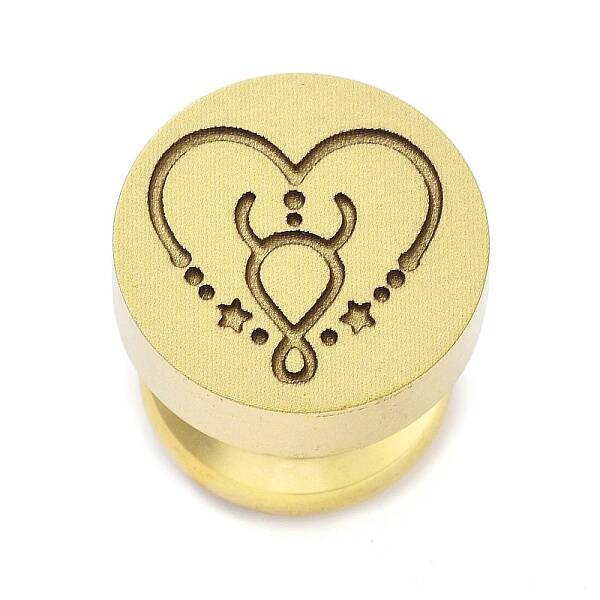 Constellation Golden Tone Wax Seal Brass Stamp Heads