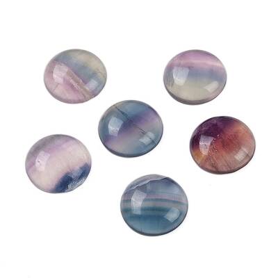 Natural Colorful Fluorite Cabochons
