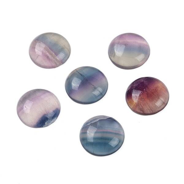 Natural Colorful Fluorite Cabochons