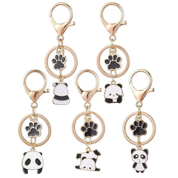 Alloy Enamel Keychain Pendant