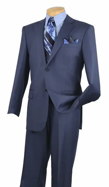 Vinci Men's 2-Piece Basket Weave Executive Suit