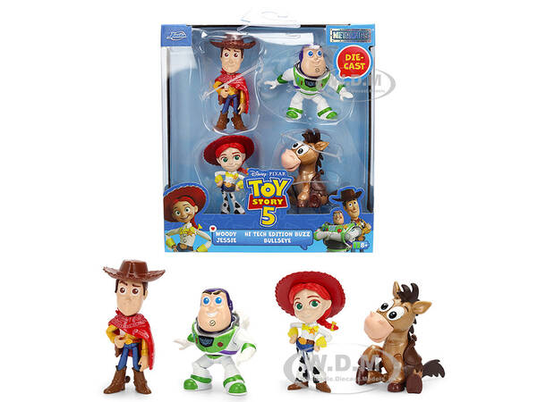Set of 4 Diecast Figures Toy Story 5 (2026) Movie Metalfigs Series Diecast models by Jada
