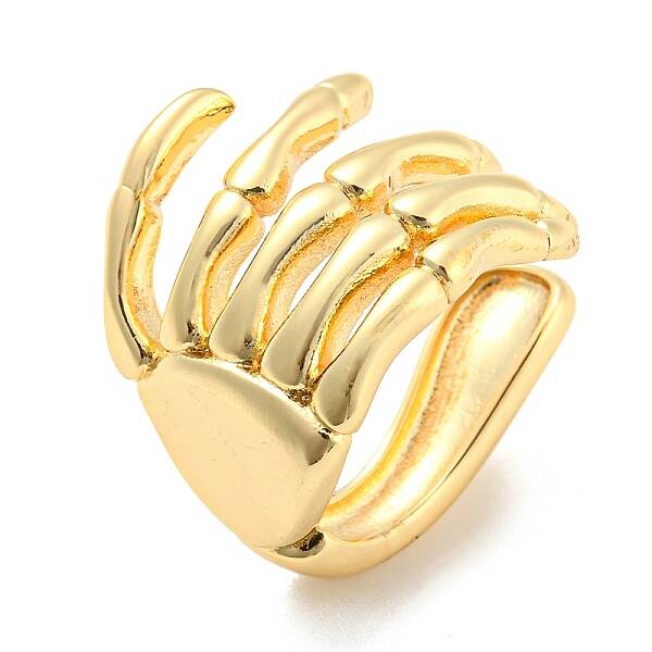 Real 14K Gold Plated Brass Cuff Earrings