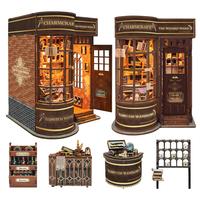 Magic World 3D Wooden Puzzle, DIY Book Nook Kit, DIY Model Kit, 3D Desktop Decoration Ornament, DIY Crafts Model Kit for Book...