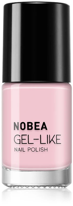 NOBEA Day-to-Day Gel-like nail polish gel effect color Baby pink #N49 6ml