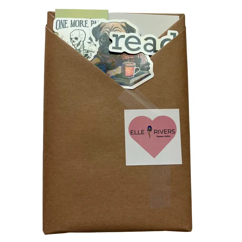 Elle Rivers Books Soft Cover Blind Date with a Book, Surprise Elle Rivers Romance Book with Stickers and Bookmark. Signed by ...