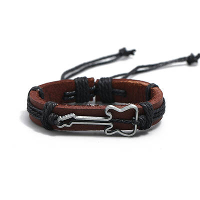 Alloy Guitar Link Bracelet