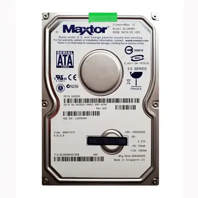 04D353 Dell 80GB 7200RPM SATA 1.5Gb/s 8MB Cache 3.5-Inch Hard Drive