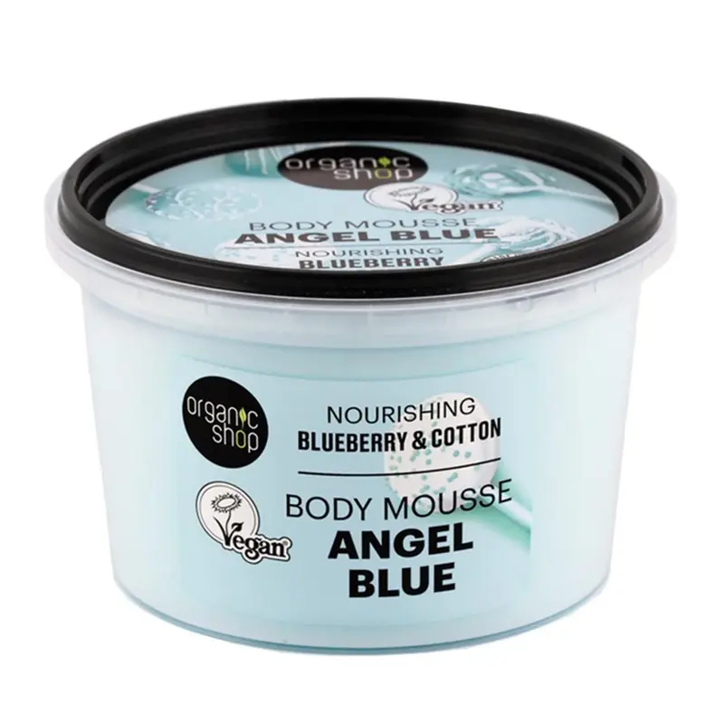 Natura Siberica Angel Blue Nourishing Body Mousse with Blueberry and Cotton 250ml