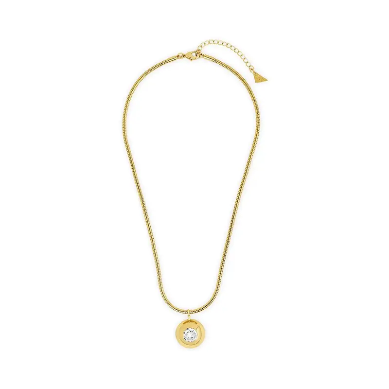 Zora CZ Dome Pendant Necklace