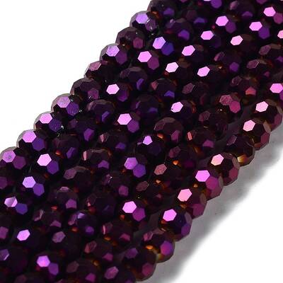 Electroplate Glass Bead Strands