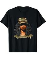 Women's Cartoon Girl Print Round Neck Graphic Tee, Fashion Casual Short Sleeve T-shirt, Ladies Summer Clothes for Daily Wear