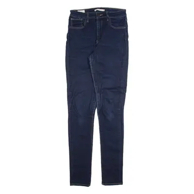 LEVI'S 721 High Rise BIG E Womens Jeans Blue Slim Skinny W29 L32