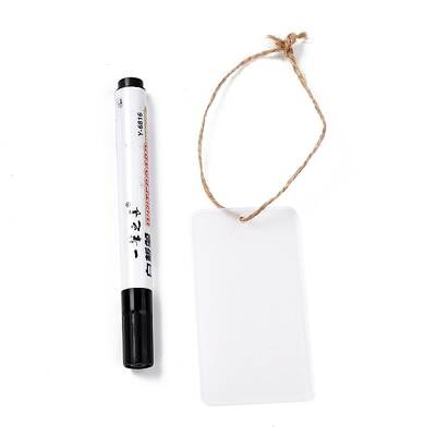 Rectangle Transparent Acrylic Hanging Labels