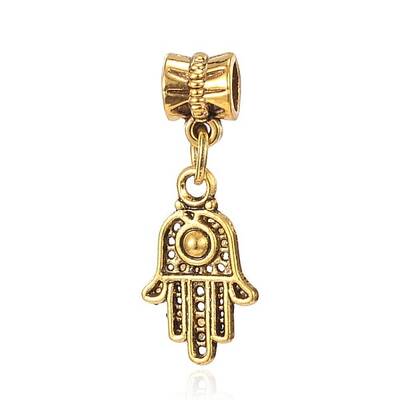 Tibetan Style Alloy European Dangle Pendants