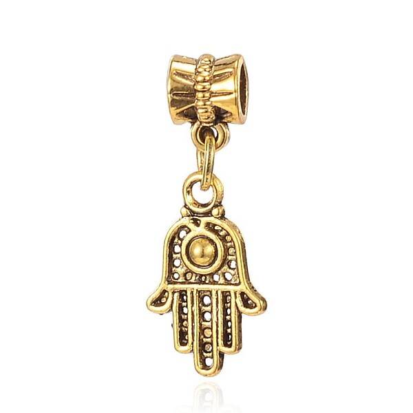 Tibetan Style Alloy European Dangle Pendants