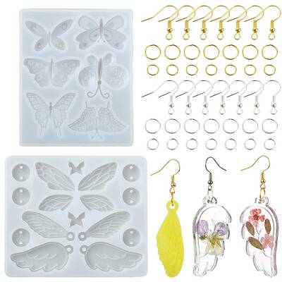 DIY Butterfly Pendant Silicone Molds for DIY Earring Making
