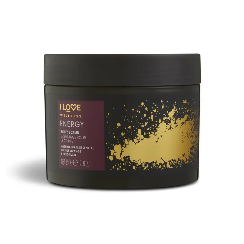 I Love, Wellness Energy, Vegan, Exfoliating, Body Scrub, 350g